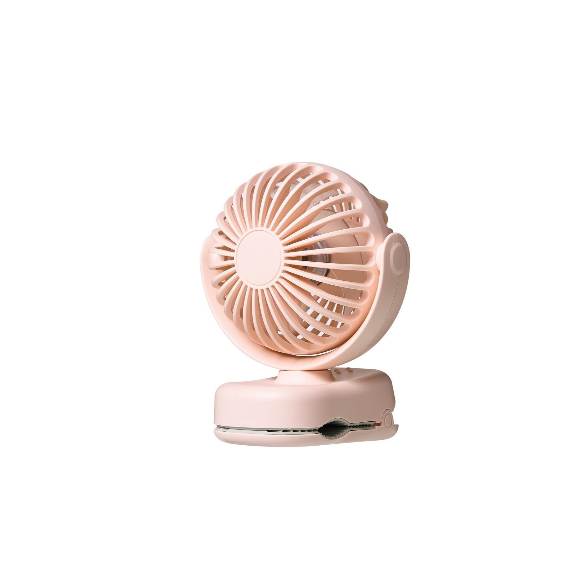 Portable USB Clip On Fan With 360 Degree Adjustable Head, Rechargeable Battery & Quiet Operation - For Desk, Bedside, Dorm, And Office Cooling