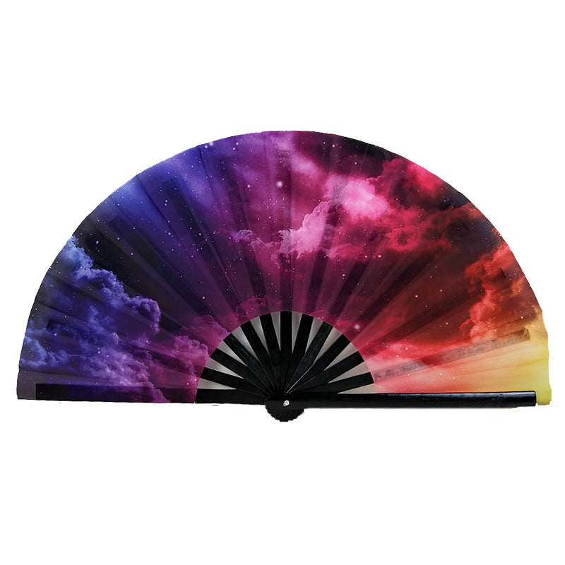 Black Plastic Fans Support Merchandise Kung Fu Fan