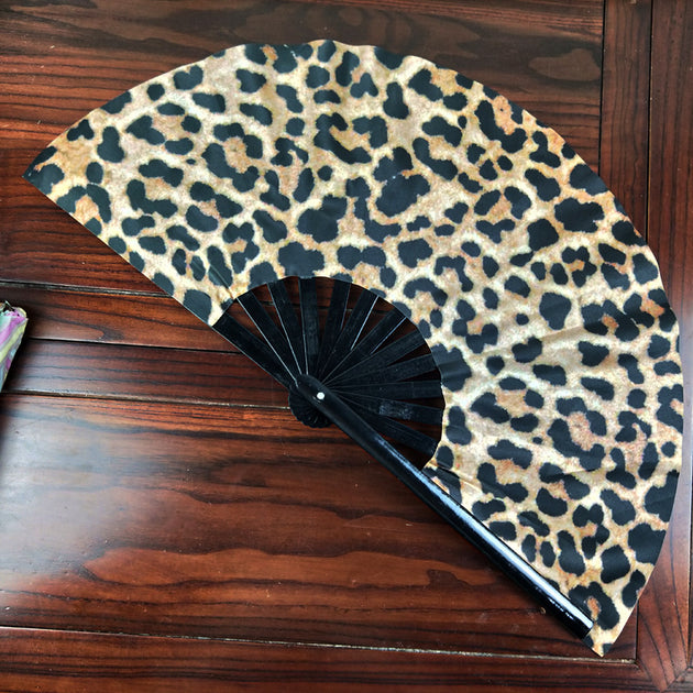Black Plastic Fans Support Merchandise Kung Fu Fan