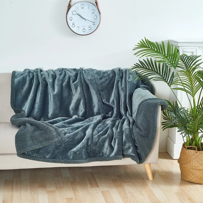 Pet Solid Color Sofa Short Plush Carpet