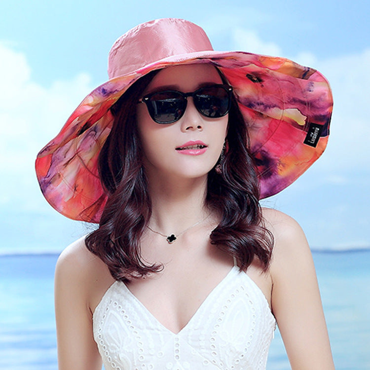 Sun Hat, Large Brim, Sun Protection, UV Protection, Double-sided Beach Hat, Travel Sun Hat