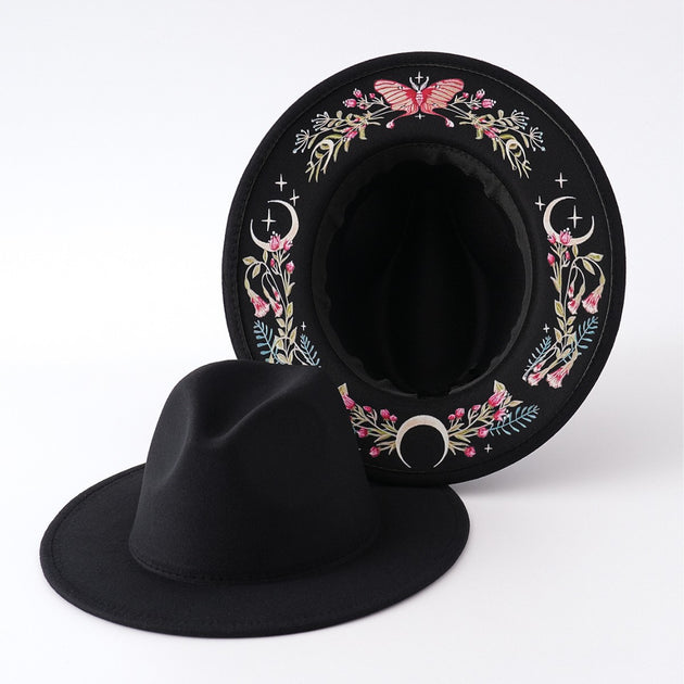 Colorful Printed Felt Hat Western Cowboy Hat