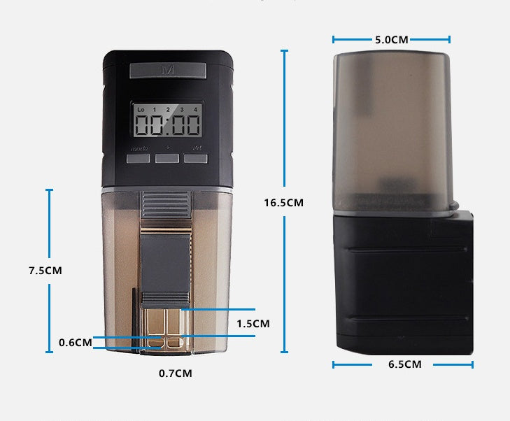 Automatic Fish Feeder with 175ml Capacity