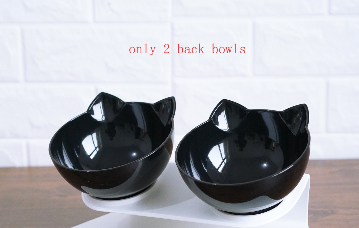 Inclined Transparent Cat Bowl