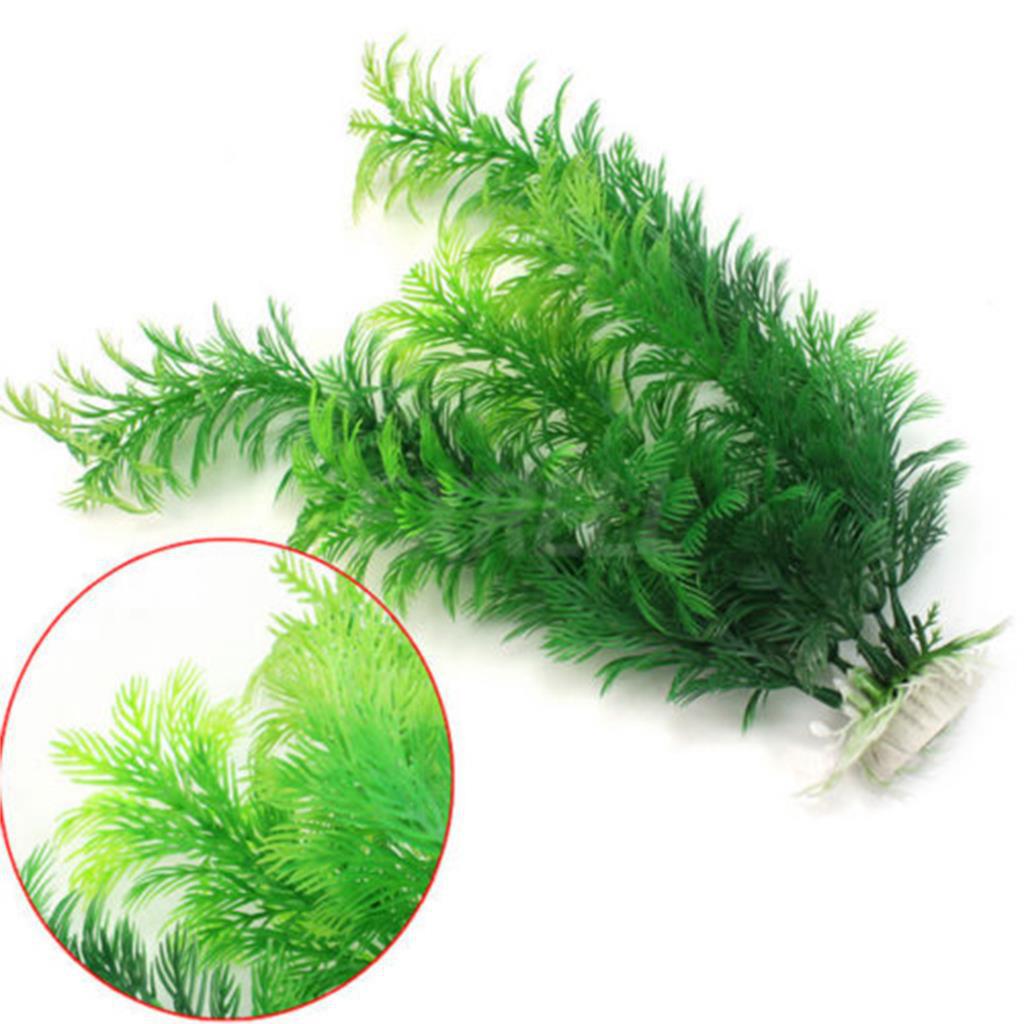Simulation Plastic Aquatic Fish Tank Turtle Tank Landscaping Aquarium Decoration Simulation Green Plants Fake Aquatic Plants Foreign Trade Explosion