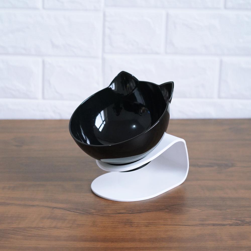 Inclined Transparent Cat Bowl