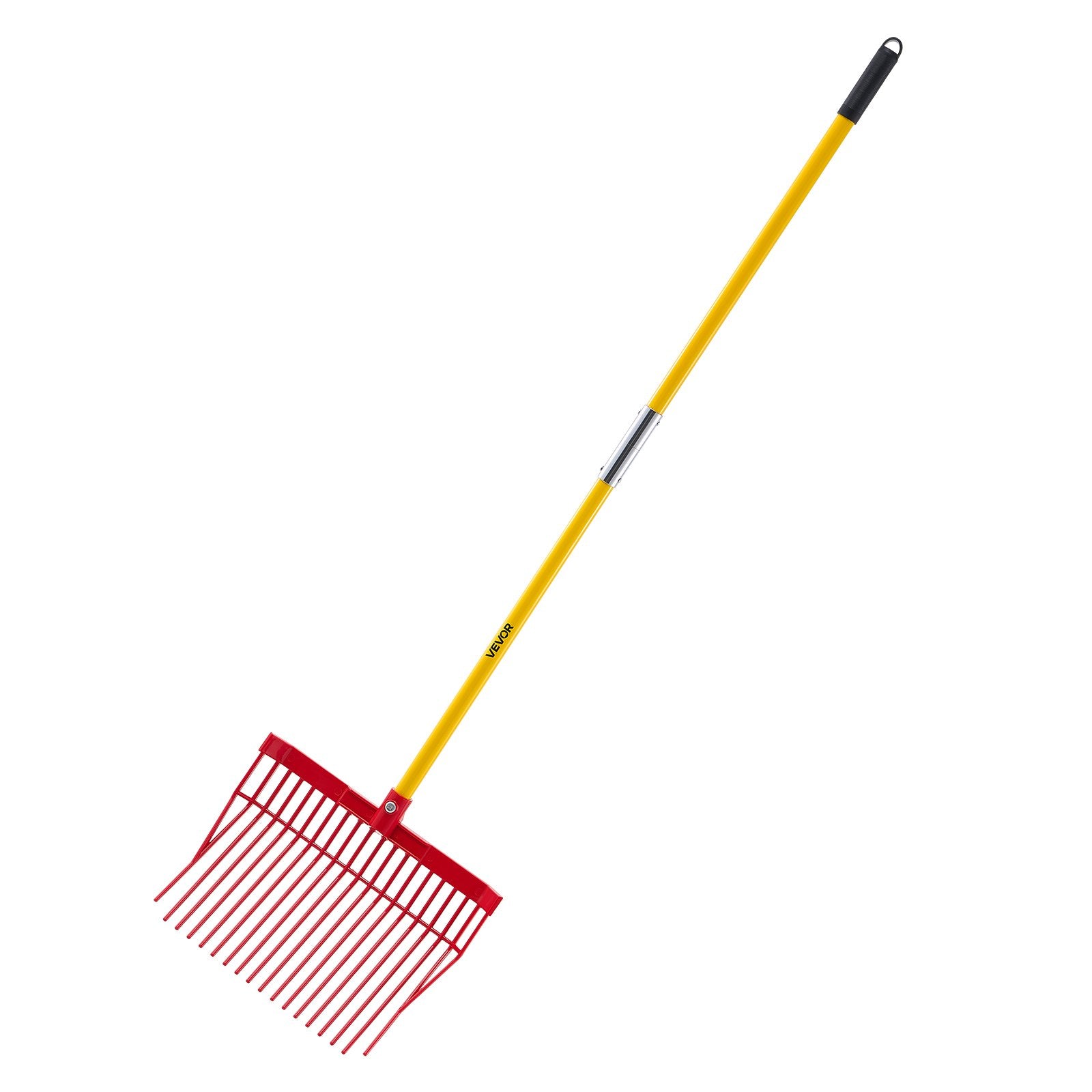 Horse Manure Fork Garden Tool 18 Angled Tine Plastic Pitchfork Muck Rake For Hay
