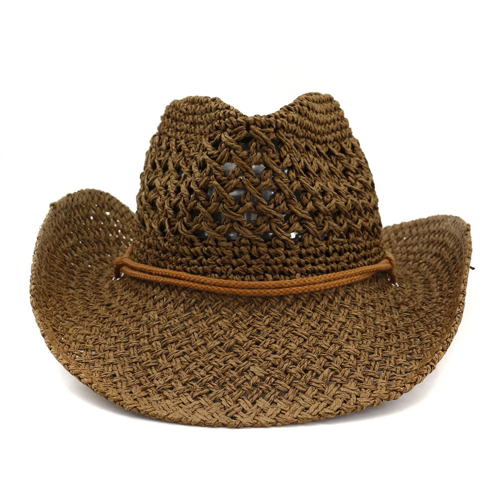 Western Cowboy Handmade Sun-shading Straw Hat