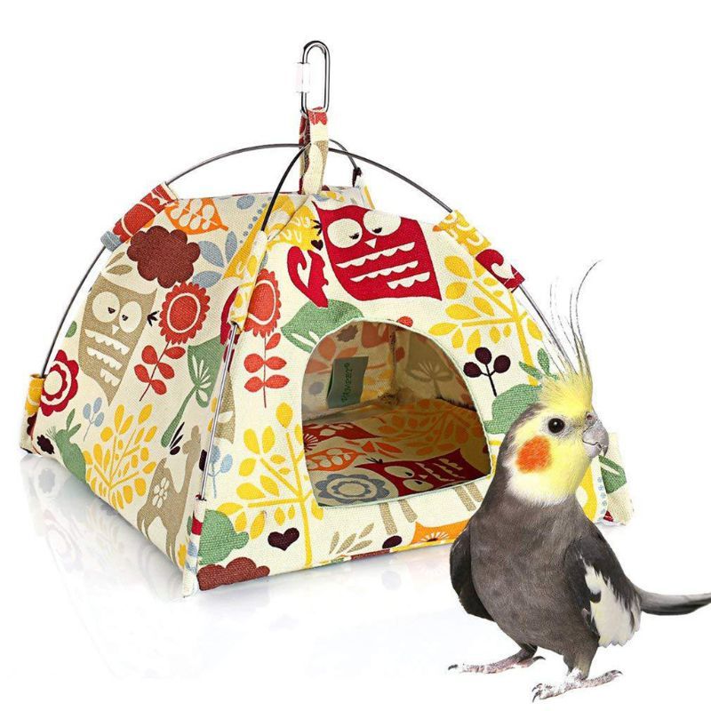 Hanging Canvas Parrot Tent Hammock Nest