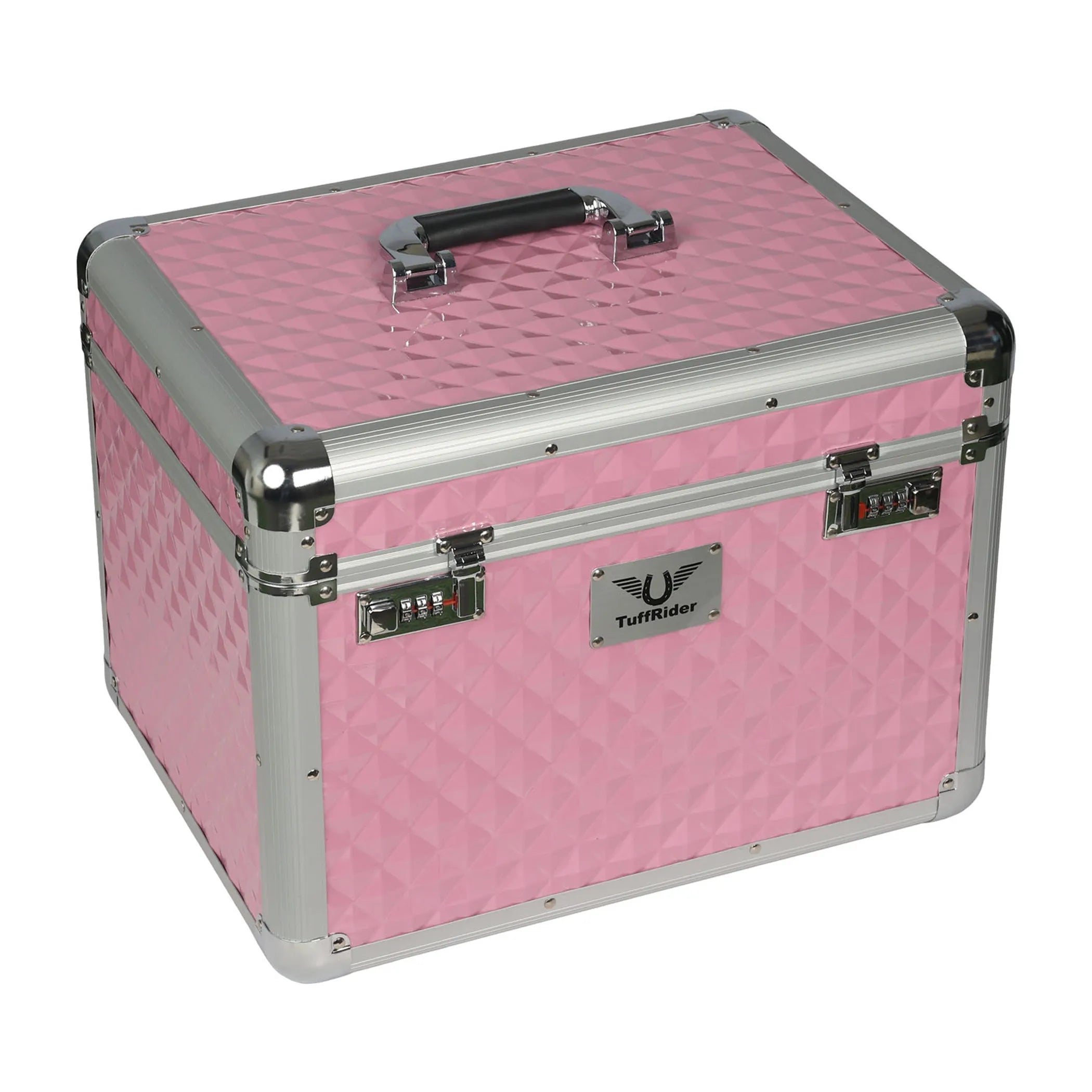 TuffRider Aluminium Diamond Grooming Box-Black