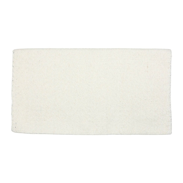 TuffRider Solid Color Double Weave Saddle Blanket-White-34 X 38 Inch