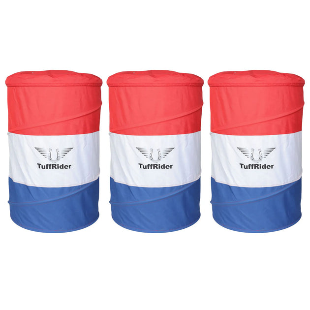 TuffRider Collapsible Barrel Set of 3- Red/White/Blue