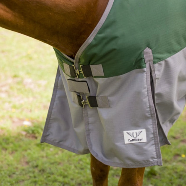 TuffRider Mini 1200D Ripstop Medium Weight 200gms Two Tone Turnout Blanket With Standard Neck