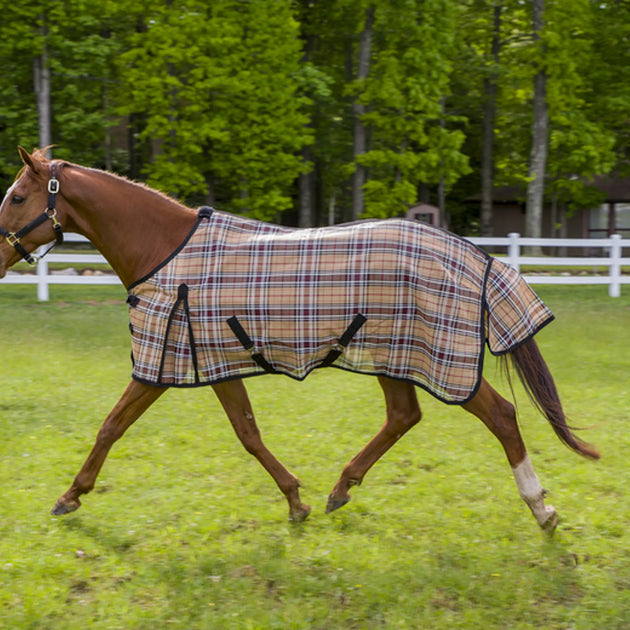 TuffRider Textelene Flyshield Sheet - Safari Plaid - 69