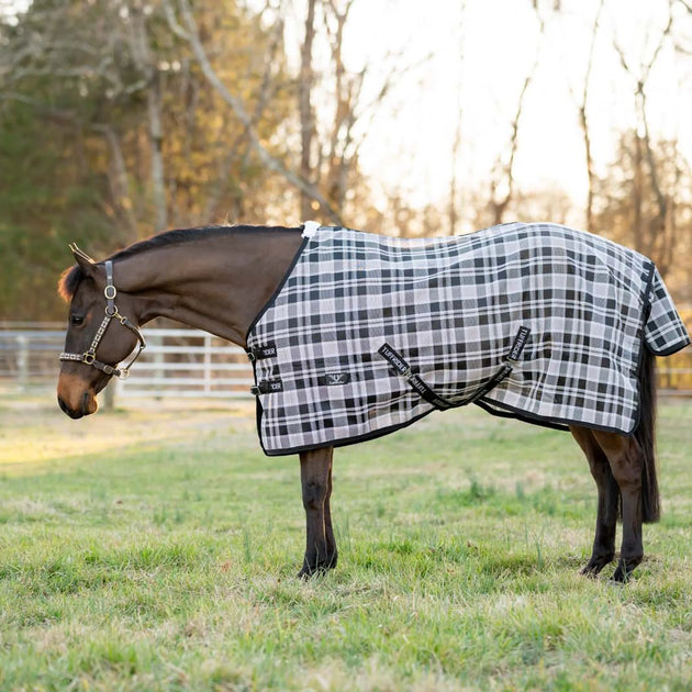 TuffRider Texilene Shoulder Lining FlyShield Sheet -Black /Grey -66