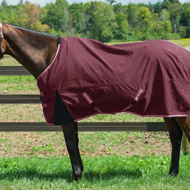TuffRider Bonum 1200D Ripstop Turnout Sheet with Standard Neck - Maroon  - 72