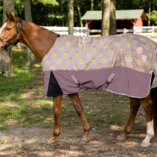 TuffRider Bonum 1200D Medium Weight Standard Neck Giraffe Print Turnout Pony Blanket