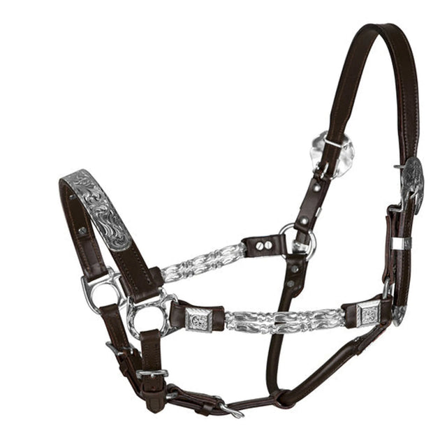 TuffRider Western Deluxe Show Halter With Silver Hardware
