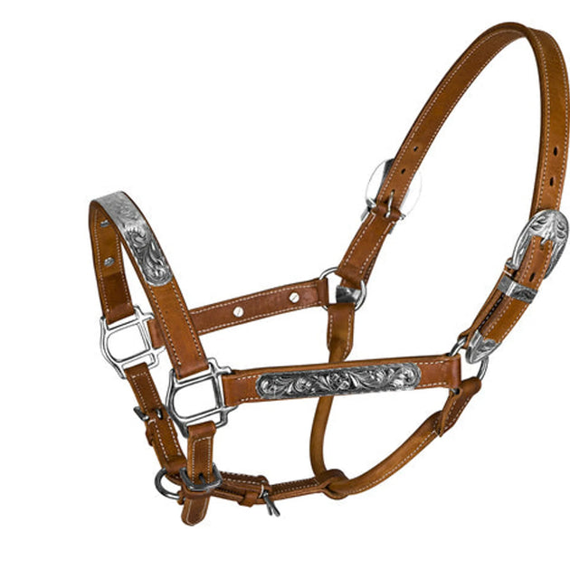 TuffRider Western Deluxe Show Halter With Silver Bar
