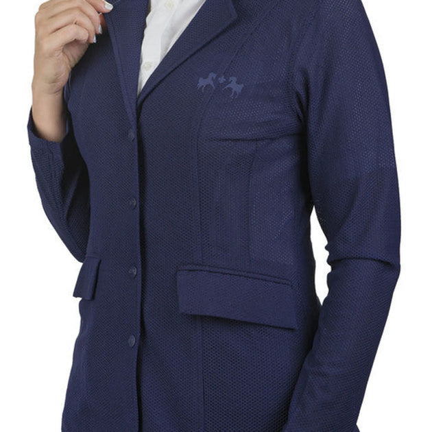 Equine Couture Women EquiVent 4-Snap Button Lite Show Coat
