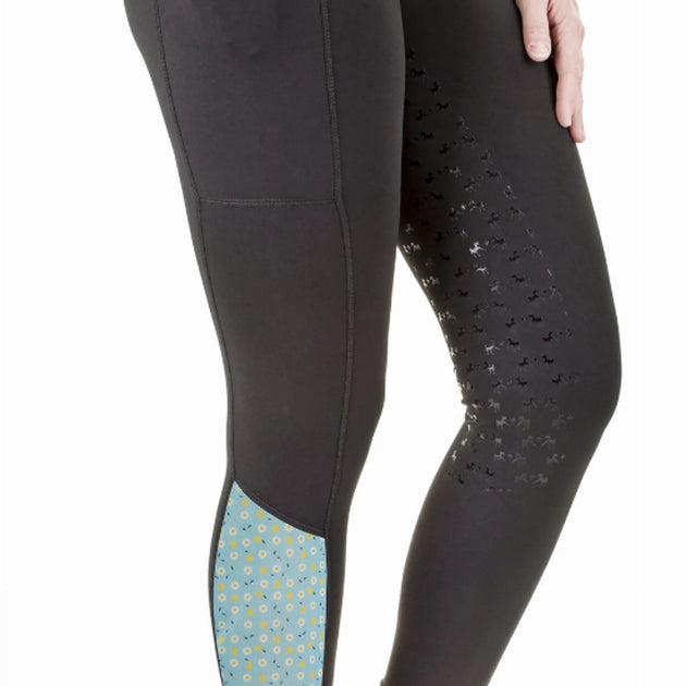 Equine Couture Women Daisy Printed Smyrna Tights