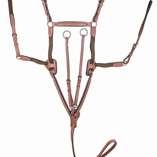 Laureate by Henri de Rivel Raised Fancy Stitched 5 Point Breastplate with Running Attachment