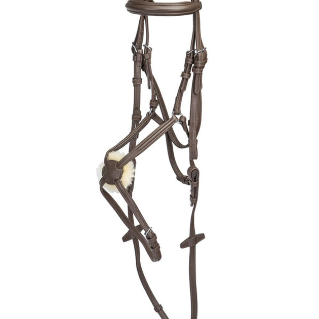 Henri de Rivel Kushy Plain Raised Figure Eight Noseband Bridle