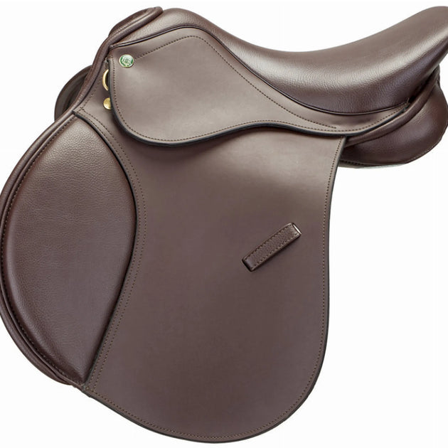 Henri de Rivel Vegan-X Junior Close Contact Saddle - Color: Havana | Pack Of: 1 | Shape: Regular