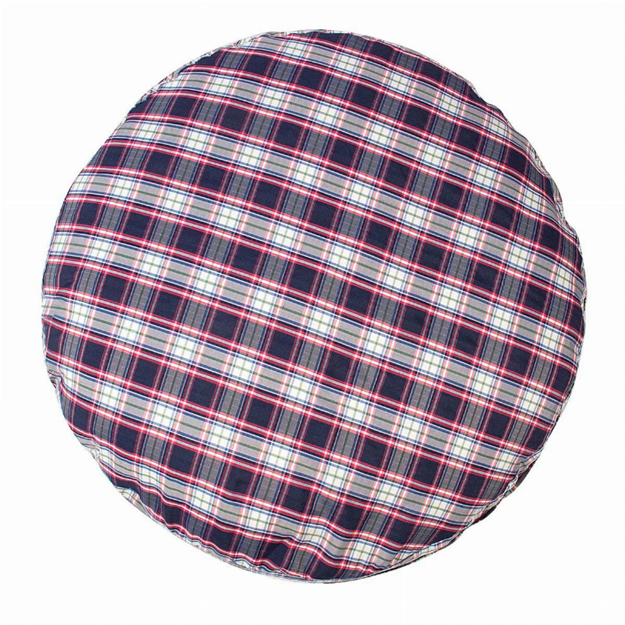 Halo Amber Plaid Round Dog Bed