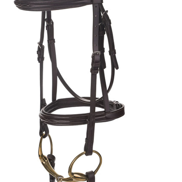 Henri de Rivel Advantage Mono-Crown Padded Bridle - Havana - Cob