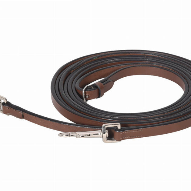Henri de Rivel Advantage Breastplate Draw Reins - Full Leather with Breastplate Snap