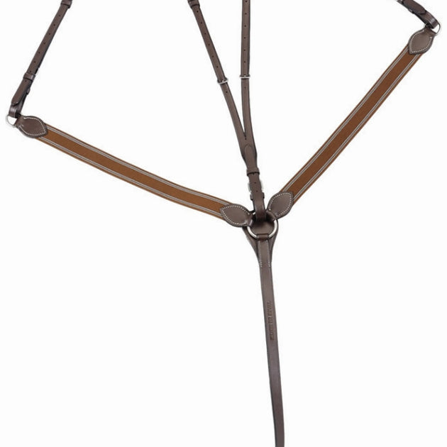 Henri de Rivel Pro Elastic Breastplate Martingale with Running Attachment