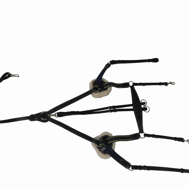 Henri de Rivel Pro 5 Point Elastic Breastplate Martingale with Running Attachment
