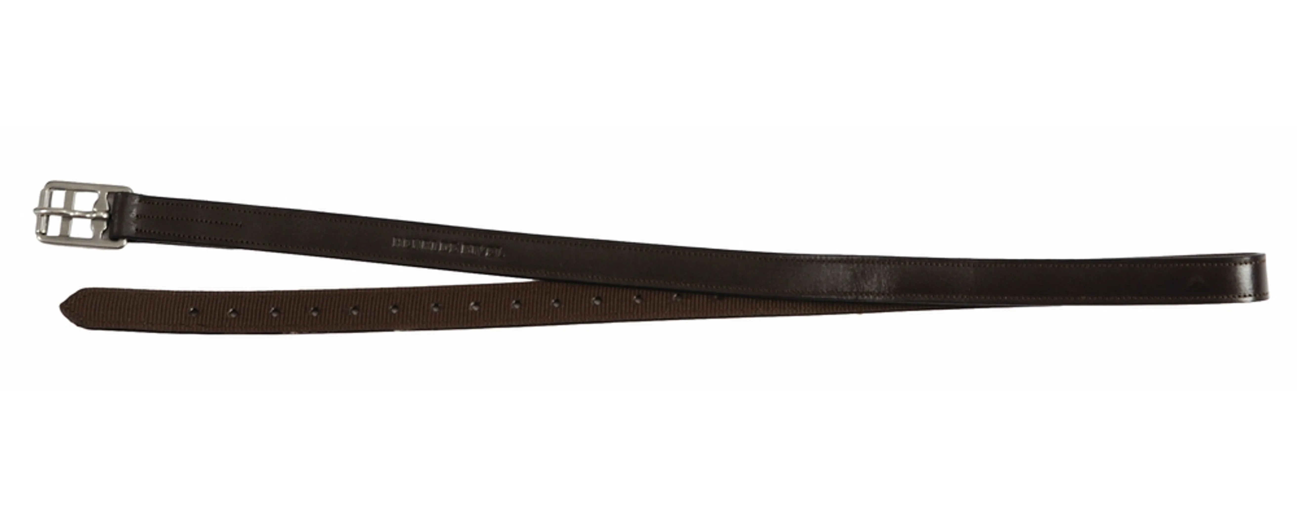 Henri de Rivel Nylon Lined Stirrup Leather - Black- 54