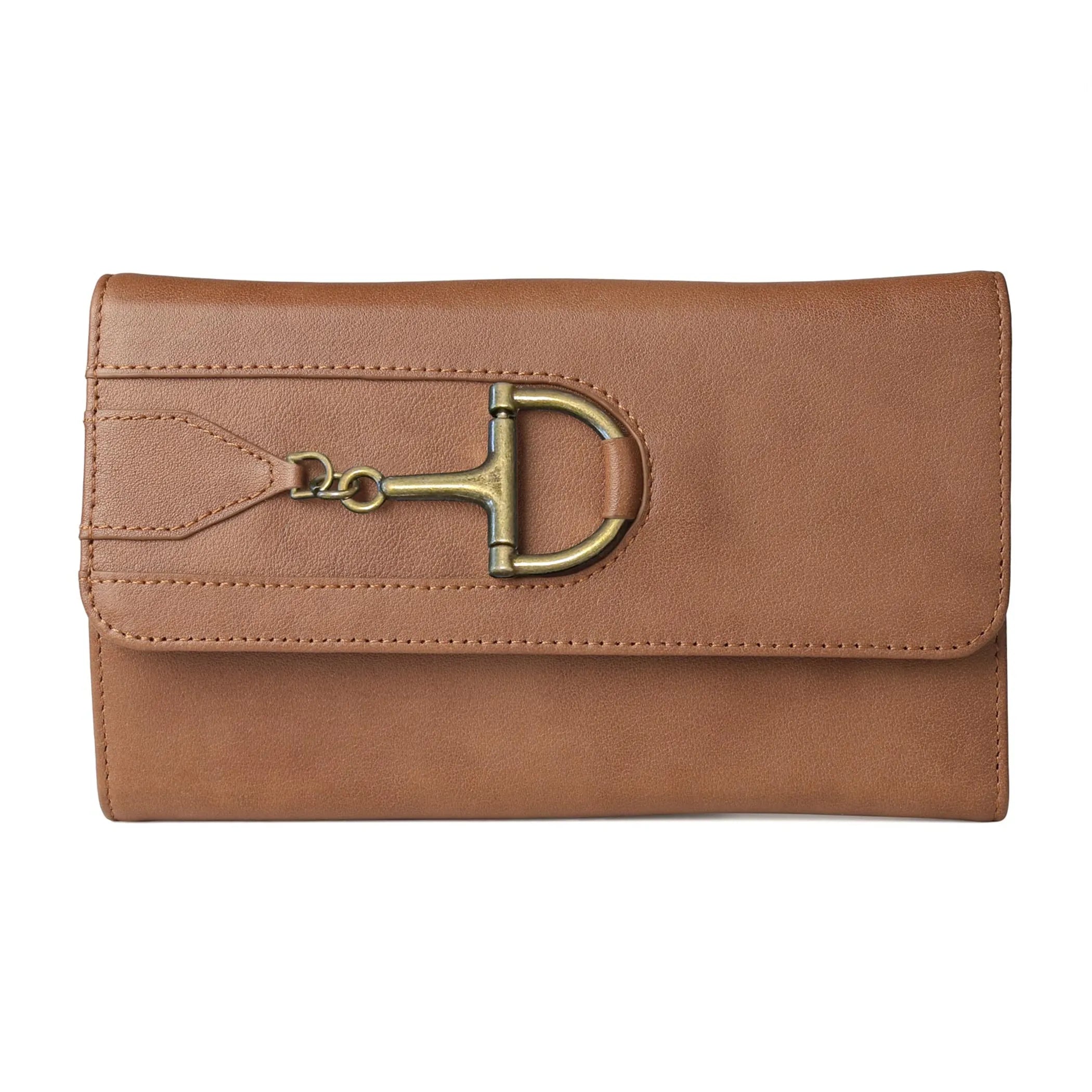 AWST Int'l Dee-Bit 3-Fold Leather Wallet-Black