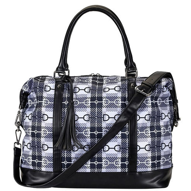 AWST Int'l Snaffle Bit Pattern Travel Bag with Tassel
