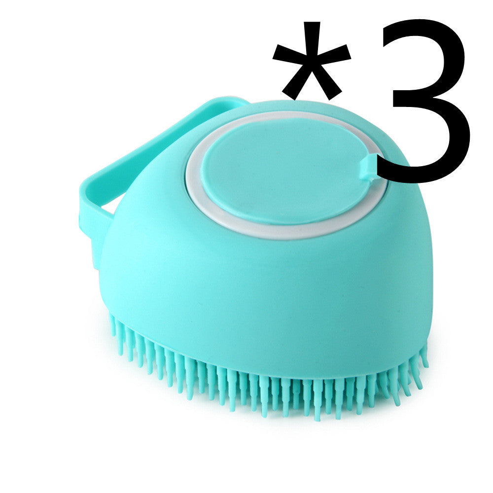 Silicone Bath Brush with Shampoo Dispenser