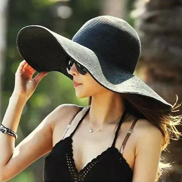 Foldable big brim hat
