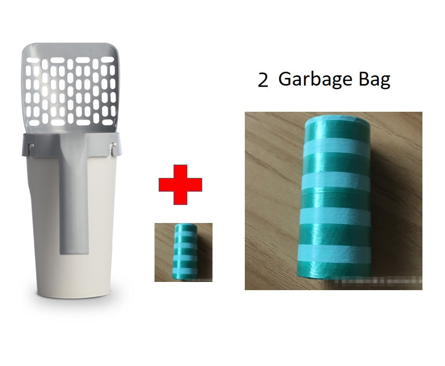 Litter Shovel Set with Integrated Storage Box Organizer