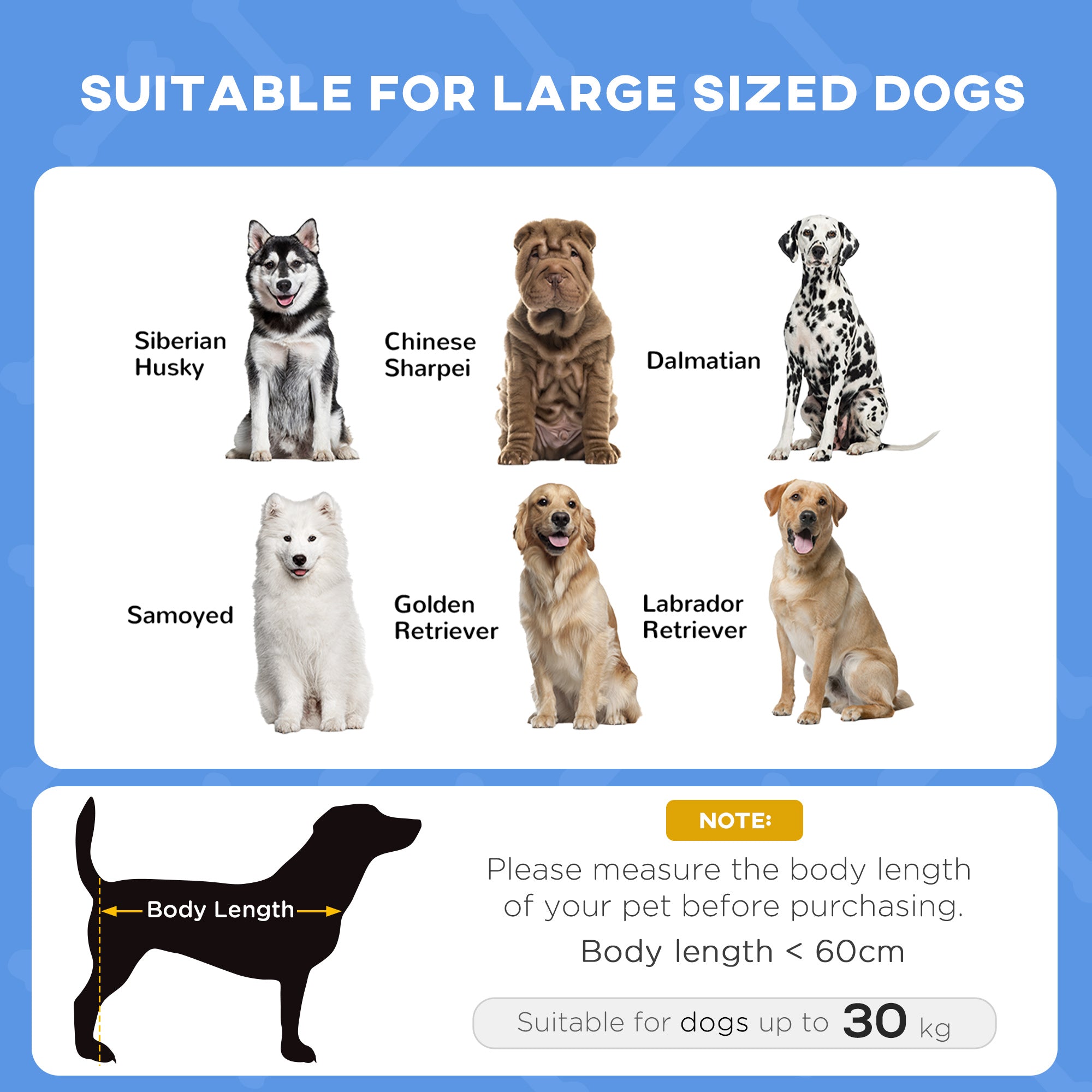 PawHut Raised Dog Bed Waterproof Elevated Pet Cot With Breathable Mesh UV Protection Canopy Blue, For Large Dogs, 92 X 76 X 90cm