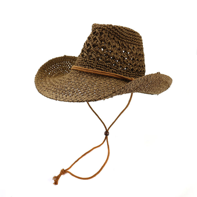 Western Cowboy Handmade Sun-shading Straw Hat