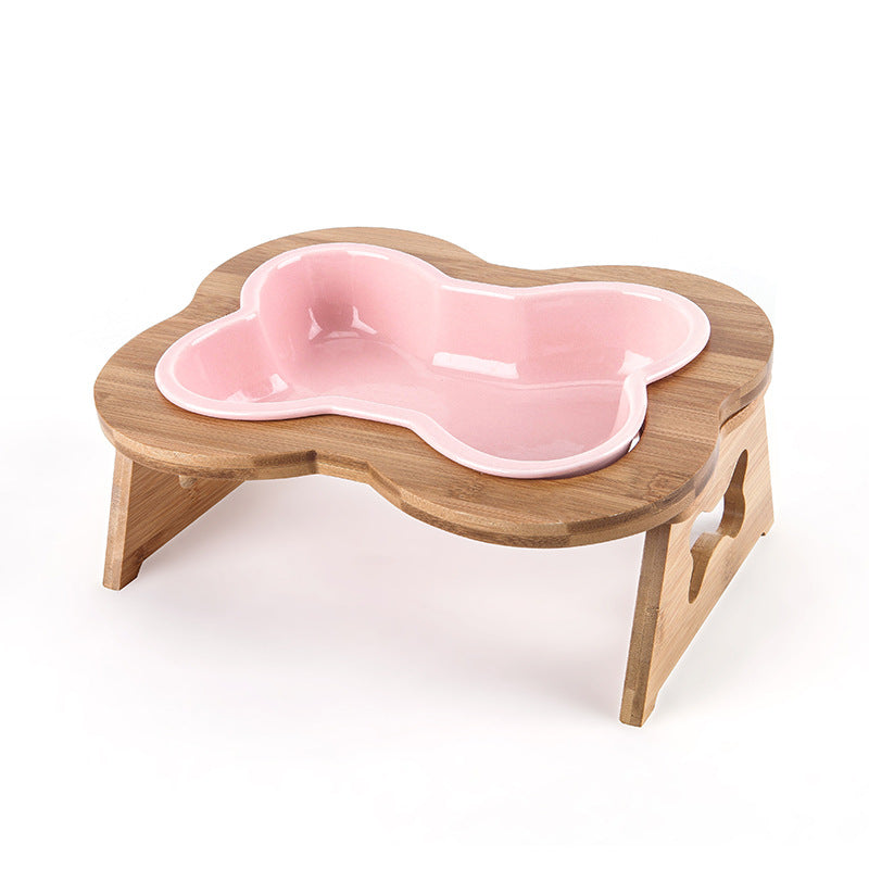 Anti-overturning pet cat bowl