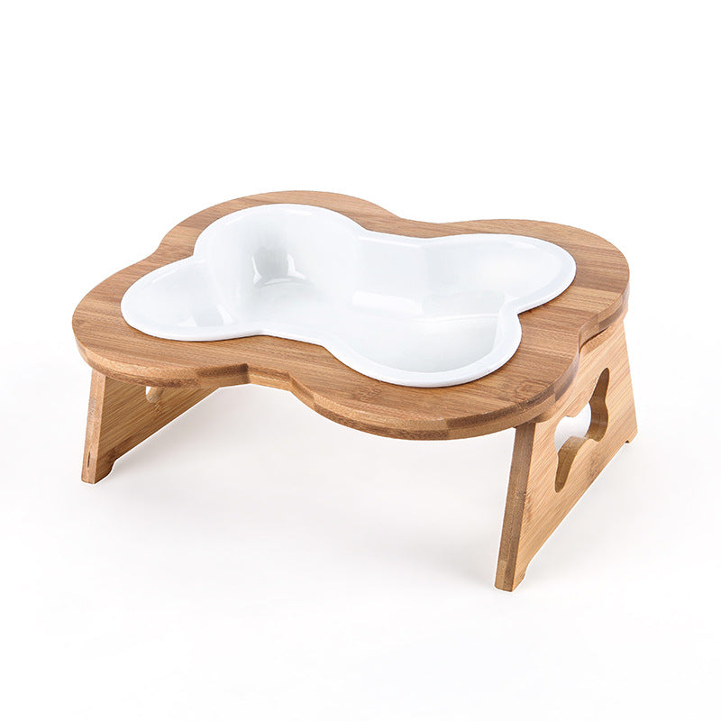 Anti-overturning pet cat bowl