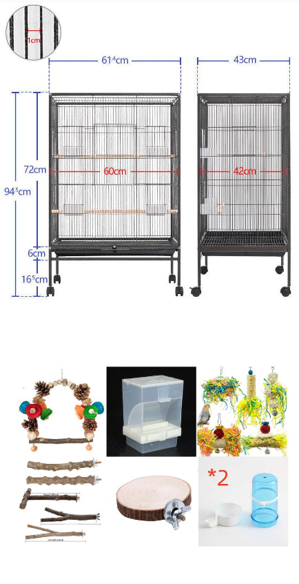 Cage Cherry And Pet Tiger Skin Birdcage