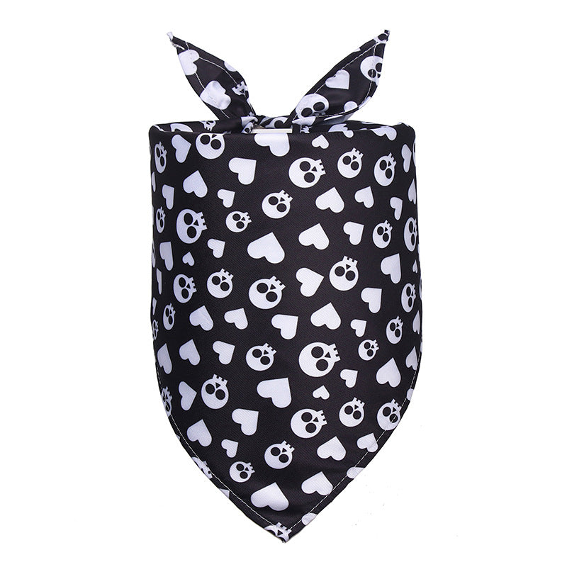 Halloween Dog Saliva Towel Triangular Binder Pet Scarf