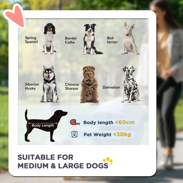 PawHut Foldable Pet Stroller, With Universal Wheels, Shock Absorber, For Medium And Large Dogs - Black