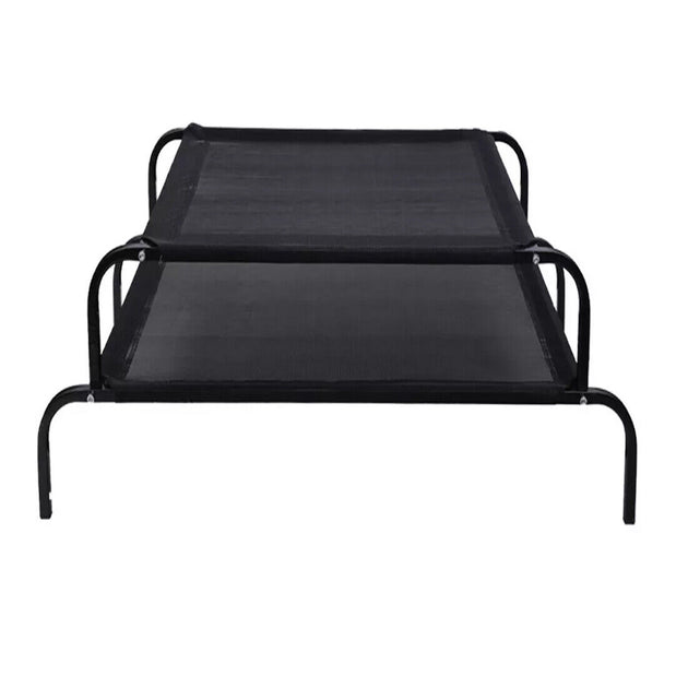 Elevated Dog Bed Pet Cat Mesh Camping Cot Indoor Outdoor Waterproof Two Size UK