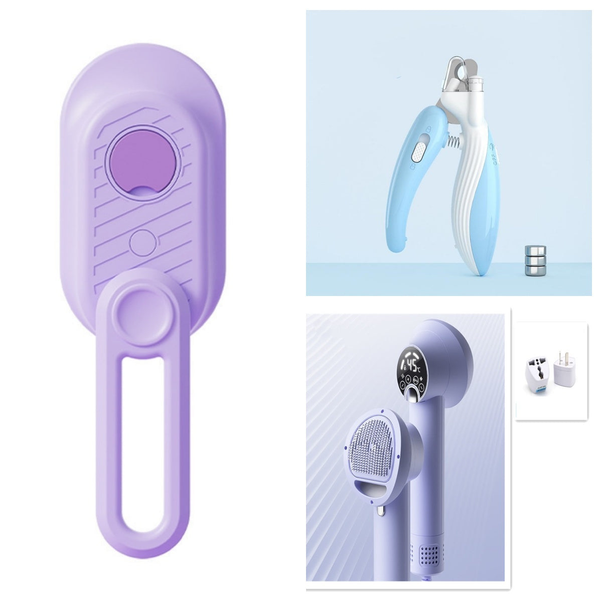 LED Nail Clippers with Electric Grinder