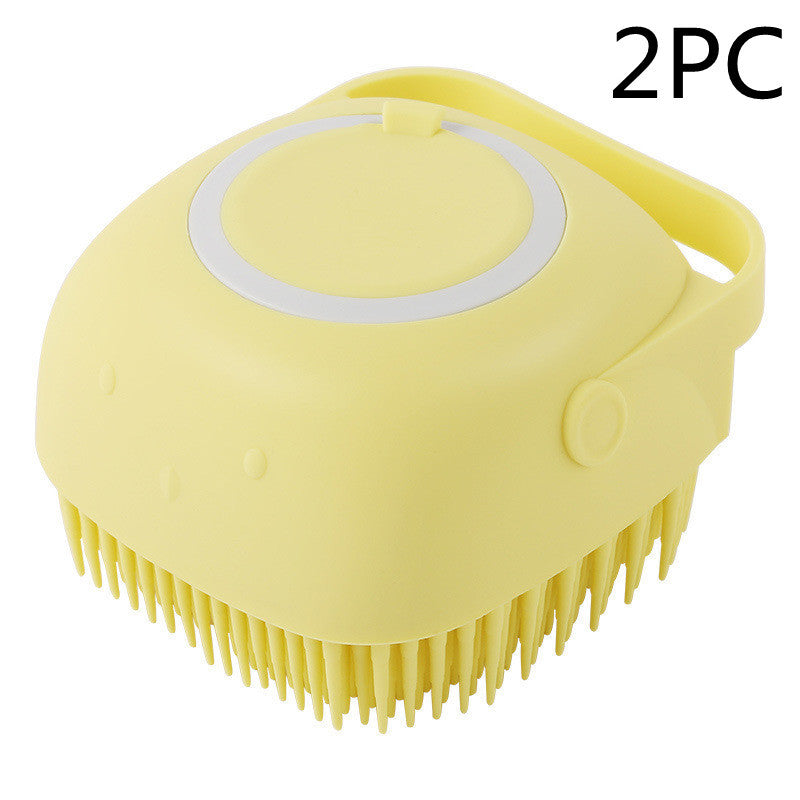 Silicone Bath Brush with Shampoo Dispenser