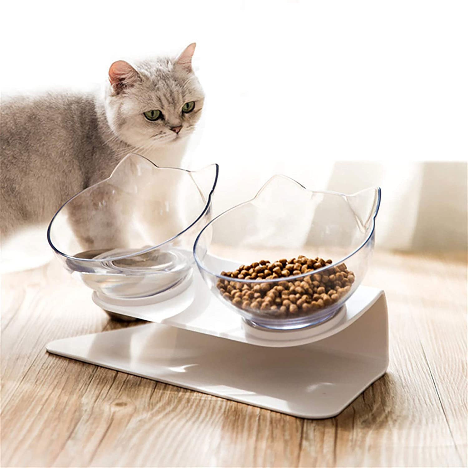 Non-Slip Double Bowl